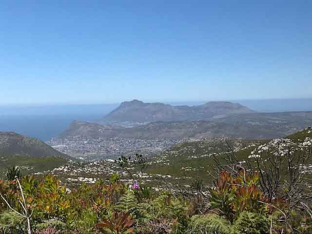 Looking towards Cape Point from top of Table Mountain